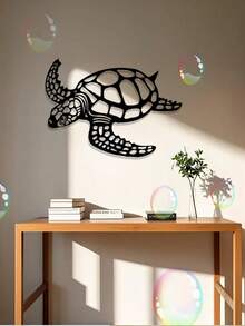 2/1 pièce Décoration murale en métal de tortue de mer, décoration de maison côtière, convient pour la maison, la chambre, la salle de bain, le jardin, la cour, le balcon, le café, décoration murale pour les amateurs de l'océan, décoration de chambre, le meilleur cadeau idéal pour Noël, Halloween, Thanksgiving, pendaison de crémaillère, anniversaire