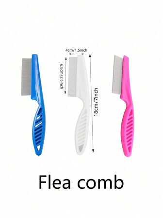 PETSIN 1 件装 狗刷、猫刷、除蚤梳、自动清洁刷、宠物美容刷、宠物按摩刷、脱毛美容刷、打结工具、除毛梳、自动脱毛刷、宠物清洁工具、毛发收集标签、狗刷、猫刷、宠物毛发收集梳、动物配件、宠物用品