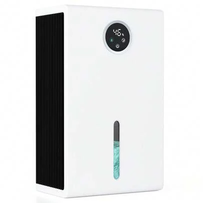 Portable Dehumidifier For Home With LED Light, Touch Screen, Negative Ion Air Purification