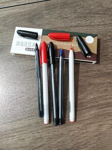 قلم حبر جاف بقاعدة زيتية، كتابة سلسة، قلم مكتبي للدراسة، قلم حبر جاف متعدد الألوان، رأس متوسط 1.0 مم، كتابة سلسة، قلم حبر جاف أزرق قلم مكتبي، لوازم مدرسية ومكتبية فندقية