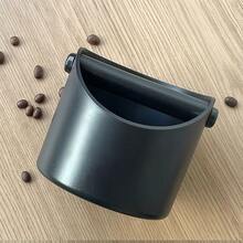 1 pieza Recipiente para residuos de café de 580ml, caja especial para residuos de máquina de café semiautomática, el recipiente se puede desprender, diseño oblicuo, pequeño y ligero, sin posición, alta resistencia a caídas, antideslizante en la base, papelera de escritorio, material ABS, accesorios profesionales de café para oficina y hogar