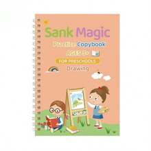 1 pieza Cuaderno de trabajo de 46 páginas para practicar el alfabeto en inglés para niños en edad preescolar, incluye ejercicios divertidos de trazado de números y control del lápiz, único en su tipo