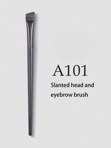 Set di 3 pennelli trucco con forma unica a lama per sopracciglia, eyeliner liquido e pennello per sopracciglia obliquo, adatto per principianti