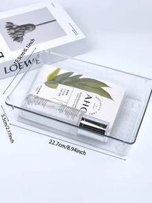 1 szt. 1/2/3-poziomowa skrzynka do przechowywania na biurko, półka łazienkowa, uchwyt na kubek, tacka, organizer na kosmetyki, przezroczysty organizer na biurko, łatwy w montażu, odpowiedni do biura, gabinetu, łazienki, sypialni, przechowywania przedmiotów, wystroju mebli, wystroju pokoju, akcesoriów łazienkowych