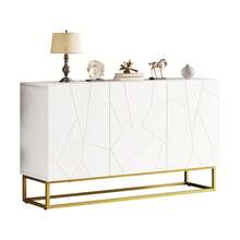 High Gloss Sideboard, Modern Sideboard, Buffet Cabinet With 4 Compartments, Width 130 - 1 - View 10