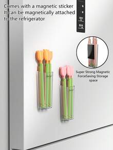 5 kẹp túi đựng thực phẩm hình hoa tulip có hộp đựng, kẹp niêm phong túi đựng đồ ăn nhẹ, kẹp túi đựng thực phẩm trong tủ lạnh, kẹp niêm phong sáng tạo, kẹp niêm phong tủ lạnh từ tính, kẹp đóng gói thực phẩm và hộp đựng, kẹp niêm phong chống ẩm và giữ tươi - Nhiều màu - Xem 4