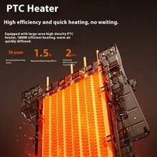 Reletech PTC Fast Heating Car Heater - 12V/24V Dual Cool & Warm Defrost Defog Fan, 360° Adjustable Vent Mounted Heater With Cigarette Lighter Plug For Winter