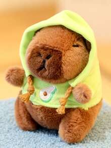 1 件水豚毛绒娃娃卡通钥匙扣吊坠，软毛绒娃娃背包吊坠，汽车包钥匙扣装饰礼品钥匙扣，水豚，水豚毛绒，水豚，钩针水豚，水豚包