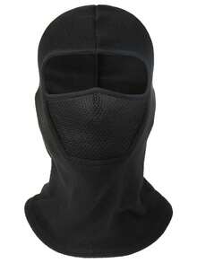 1 pieza Gorro de ciclismo transpirable y cálido para hombre, para otoño e invierno, máscara que cubre todo el rostro y el cuello, gorro a prueba de viento para esquí y resistente al frío para montañismo, máscara de ciclismo, protección facial, gorro de deporte al aire libre de felpa, gorro de forro polar con textura granulada