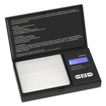 1pc Portable Digital Pocket Scale, Suitable For Jewelry And Gold - Precise Stainless Steel Electronic Scale With Carat Balance Weights - Easy To Carry And Use