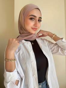 女士单件装，带纽扣固定，时尚休闲优雅，可瞬间佩戴，兼具围巾、运动帽、头巾和头巾帽的功能，适合全年日常佩戴，也适合节日、派对、祈祷等场合。 - A - 查看 14