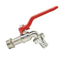 1pc High Flow G1/2 Zinc Alloy Garden Faucet, Ball Valve Body, Larger Water Flow, Suitable For Garden, Lawn, Patio, Kitchen And Bathroom