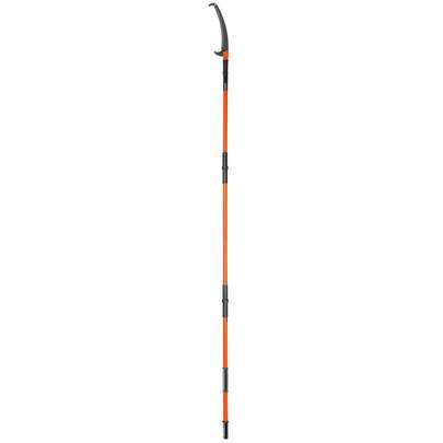 Manual Pole Saw, 7.3-27 Ft Extendable Tree Pruner, Sharp Steel Blade High Branches Trimming, Manual Branch Trimmer With Lightweight 8 Fiberglass Handl