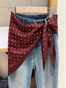 1 Stück vielseitiges Dreieckstuch, Denim-Gürtel, Hemd-Accessoire