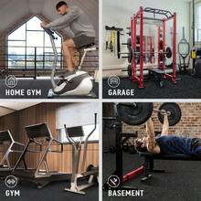 NetHong Thick Gym Floor Mats EVA Foam & Rubber Top Interlocking Waterproof Exercise Mats - Black - View 10