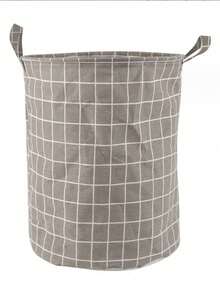 1 coș de rufe rotund pliabil - durabil și de mare capacitate, coș portabil pentru haine murdare cu mâner ușor de transportat - potrivit pentru casă, cămin, depozitare în călătorii, coș de rufe