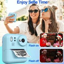 [Instant Print Camera]Social Gift: All-In-One Instant Camera & Portable Photo Printer For Adults - Capture & Print 1080P HD Photos/Videos In Seconds With Fun Filters, Perfect For Travel, Christmas, Birthdays - Ready-To-Gift For Him, Her, Couples & Friends (1300mAh Rechargeable) - ZSK-multicolor - View 6