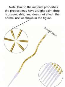 6pcs/Box Curved Candles, Birthday Cake Decorative Accessories, Birthday Party Supplies - Silver - View 7