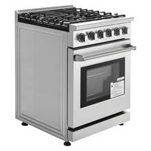 Gas Range Oven, 30 Inches Width, Freestanding Stainless Steel Stove And Oven With 5 Sealed Cooktop Burners, Easy Reach Racks, Storage Drawer, 4.8 Cu. Ft. Capacity, For Apartment, Home, Kitchen - 30-inch Ovens (5 Units) - View 8