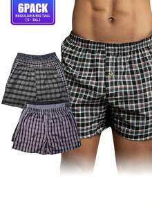 Men's 100% Cotton Boxer Shorts Premium Quality Random Mixed Color Pack Woven Relaxed Fit Boxers For Men Soft Breathable Mens High Quality Underwear With Button Fly Pouch Elastic Waist Comfortable Fabric Menswear - Random Assorted Pack - View 22