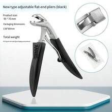 New Curved Tip Pliers, Ingrown Toenail Clippers, Stainless Steel Double-Edged Nail Trimmer, Suitable For Thick Nails, Middle-Aged And Elderly, Home And Pedicure Salon