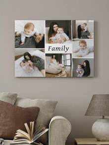 Tranh ghép ảnh tùy chỉnh trên vải canvas, trang trí tường kỷ niệm gia đình cá nhân hóa, kèm khung bền chắc, in chất lượng cao, thích hợp sử dụng trong nhà, hoàn hảo cho phòng khách, hiên nhà, sân vườn, trang trí tường ảnh, trang trí phòng, tranh nghệ thuật treo tường hiện đại. - Nhiều màu - Xem 11