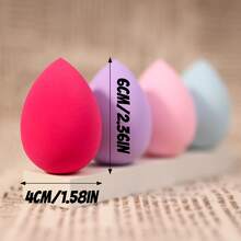 4pcs Makeup Sponge Set Multicolor Beauty Sponge, Latex Free For All Skin Types, Dry & Wet Use For Foundation Blender Flawless For Cream Powder And Liquid,Cheap,Stocking Stuffers,Makeup,Makeup Tools,Cheap Stuff,Gifts,Gifts For Women,Christmas Gifts,Giveaways,Travel,Cheap Stuff,Travel Essential - Multicolor - View 4