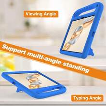 平板电脑保护壳适用于荣耀X8a X8 Pad9 X9a Metepad Se11 T8 M6 T10 11.5S 适用于Tab M11 M10 M9 M8 P12 12.7 2023 适用于Infinix Xpad 11英寸X1101 Megapad 11 Kindle Fire HD8 HD10带支架Eva保护套 - 藍色 - 查看 5