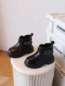 Boots, Lightweight Boots, Soft Sole, Boys' Boots, Fashion Small Leather Boots, Girls' Casual Short Boots