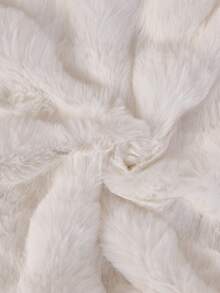 1 pieza Funda de cojín decorativo de piel de imitación blanca (relleno no incluido), funda de cojín de franela moderna y suave, con cierre de cremallera, adecuada para el hogar, el sofá, la sala de estar - Blanco - Ver 8