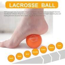 Massage Ball, Ball Point Therapy, Deep Tissue, Myofascial Release, Sore Muscle Relief Massager Neck, Shoulder, Back, Foot Or Muscle Tension U2013 Orange