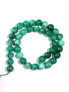 1 hebra de cuentas de piedras naturales Auratus, jade birmano, cristal de sandía, cuentas sueltas de piedras preciosas de curación de energía para hacer joyas, pulseras y collares DIY