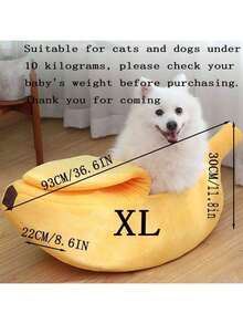 PETSIN 1 Chiếc Giường Thú Cưng Hình Quả Chuối Nhiều Màu Kích Thước Lớn/Nhỏ Tùy Chọn Mới Ấm Áp Và Dày Mùa Đông Có Nắp Đậy Giường Cho Mèo Và Chó Thích Hợp Cho Mèo Và Chó Vừa Và Nhỏ Ngủ Trong Nhà, Bền Và Có Thể Giặt Bằng Tay. Kích Thước S Thích Hợp Cho Mèo Con, Chó Con Và Các Thú Cưng Và Động Vật Nhỏ Khác, Chó, Mèo, Trò Chuyện, Nuôi Chó Con, Giường Cho Chó, Nourris Top Chiot, Phụ Kiện Cho Chó, Casa Dei Cuccioli, Giường Cho Mèo, - Màu vàng - Xem 7