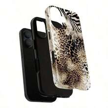 Animal Print Cheetah Zebra Tiger Phone Case Retro Design, Aesthetic Phone Cover For IPhone 16 Pro Max, , Pixel - Màu hỗn hợp 1 - Xem 5