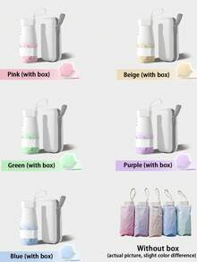 1pc Gradient Color Mini Ultralight Folding Umbrella, UV Protection Windproof Portable Travel Umbrella (Suitable For Hiking/Pocket), Mini Travel Sun Umbrella, Compact Portable Sunshade, Suitable For Leisure Travel, Commuting, Daily Use, Outdoor Activities In Rain And Shine