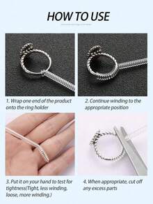 4 piezas - Ajustador de anillo de silicona flexible, ajustador de talla de anillo, espaciador de anillo o apretador de anillo - Retenedor de anillo invisible - Almohadilla reductora de talla de anillo para bodas, se ajusta a casi cualquier talla de anillo, unisex - Accesorios de anillo DIY para bodas