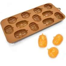 1/3pcs-3D Halloween Silicone Mold - Pumpkin Bat Skull Design For DIY Fondant, Chocolate, Jelly & Jello Baking - Durable Kitchen Gadget For Halloween Decorations & Party Supplies, Halloween Decorations, Festive Treat Crafting, Spooky Kitchenware, Easyrelease Material