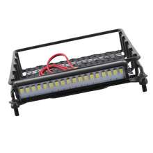 Portaequipajes metálico para techo de coche RC con LED, apto para el modelo de coche RC MN D90 99S. - Negro - Ver 3