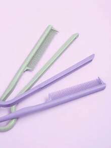 مشط تسريح الشعر من قش القمح مع شظية - فرشاة تصفيف على شكل V للشعر الناعم والأملس، مشط مسطح بجودة صالون للتمليس والتجعيد وعناية الشعر | أدوات شعر أساسية للنساء والفتيات وصالونات الحلاقة والسفر والعودة إلى المدرسة والمناسبات الخاصة