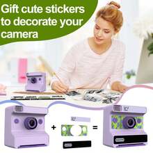 [Instant Print Camera]Social Gift: All-In-One Instant Camera & Portable Photo Printer For Adults - Capture & Print 1080P HD Photos/Videos In Seconds With Fun Filters, Perfect For Travel, Christmas, Birthdays - Ready-To-Gift For Him, Her, Couples & Friends (1300mAh Rechargeable)