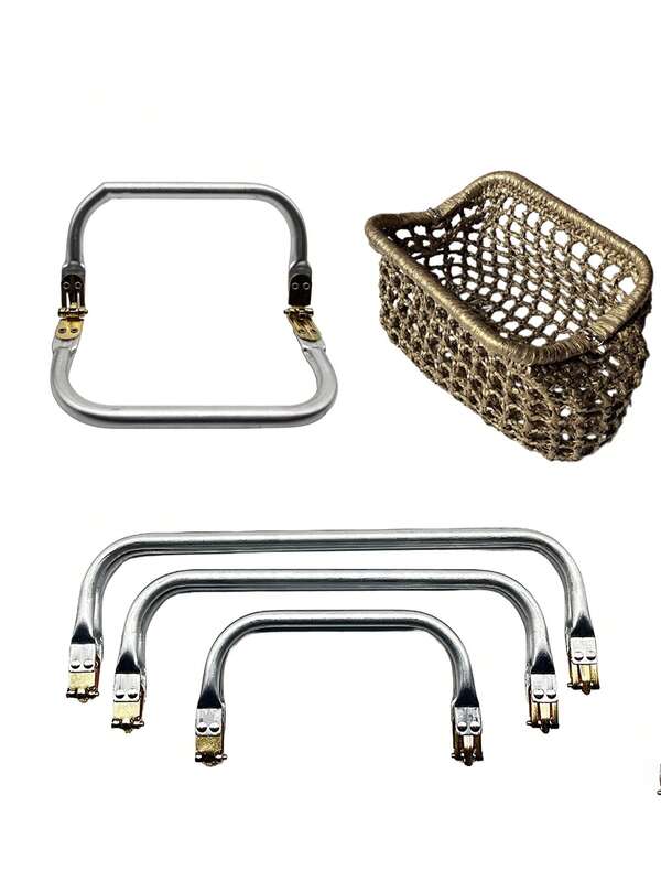 3 Pezzi Accessori per borse a clutch con telaio pieghevole, componenti fai-da-te, parti sostituibili, accessori per borse riutilizzabili, parti di ricambio per borse a mano