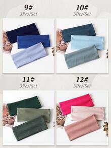 3 piezas Diademas de mujer de unicolor y a rayas, versátiles para lavarse la cara, maquillaje, deportes, uso casual, otoño, accesorios para el cabello de mujer, herramientas para el cabello, cosas para el cabello, cosas, accesorios de belleza, regalos, viajes, regalos para mujeres, cosas para el cabello, rellenos de calcetines