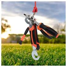 48mm-90mm Heavy Duty Magnetic Hooks Set, Includes Single-Sided Suction Cup Hooks And 1000cm Rope With Clasp, Commonly Used For Outdoor Lawn, Old Metal Recycling, River Salvage Fishing Magnets, Retrieving Keys, Practical Metal Detector - Durable Polished Metal Craft