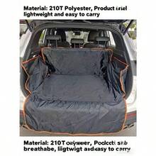 1件装汽车配件单层防污耐磨防水汽车后备箱座椅套宠物垫，狗狗汽车座椅