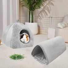 Guinea Pig Hideout Washable Guinea Pig Tunnel Set Guinea Pigs Toys Guinea Pigs Cage Accessories For Small Animal Mouse Hamster Hedgehogs Rats Small Animal Bed