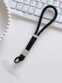 1 Stück einfacher und verstellbarer kurzer Handgelenk-Sicherungskette mit Schloss, Handykette zum Verlust- und Fallschutz