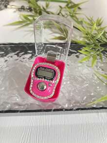 1pc Mini Rhinestone Ring Tally Counter, Colorful Rhinestone Small Finger Electronic Counter, Boxed Rhinestone Counter - Multicolor - View 13