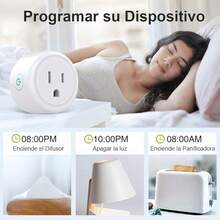 Enchufe Inteligente Wifi Set de 2PCS, Enchufe Inteligente, Toma de Corriente Inalámbrica Control Remoto de Dispositivos Eléctricos a Través de APP - blanco - Ver 11