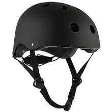 成人及儿童骑行头盔、滑板骑行头盔、平衡车头盔、轮滑头盔、漂移头盔、男女电动自行车头盔 - 黑色 - 查看 1