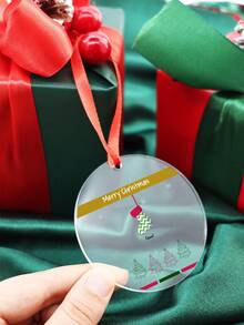 Custom Christmas Ornament,Personalized Family Christmas2026 Ornament,Customizable Text Christmas Tree Decorations,Home Decor, Back To School - Style a - View 5